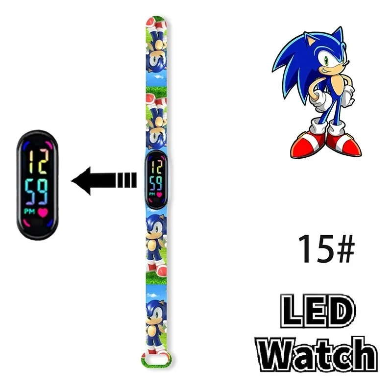 Children's LED Touch Control Waterproof Sport Watch with Silicone Strap – Perfect Birthday Gift