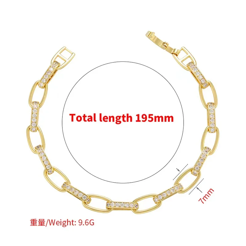 EYER New Luxury Flower Cuban Link Bracelets Bangles Cubic Zirconia CZ Bohemian Cuff Bracelets For Women Femme Fashion Jewelry