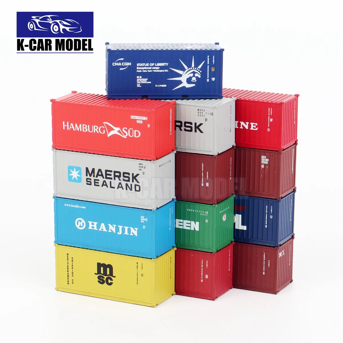 N Scale 1/160 20ft Shipping Container Model Railway Cargo Box 20' 1pc - Image 4