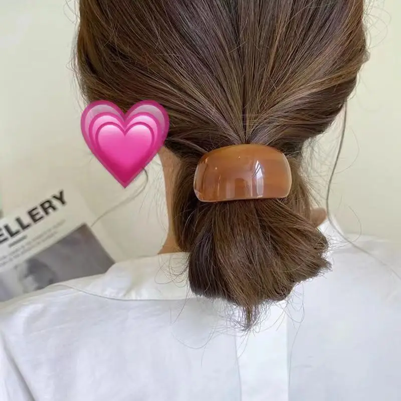 Elegant Coffee-Colored Hair Ties for Women: Stylish & High-End Accessories