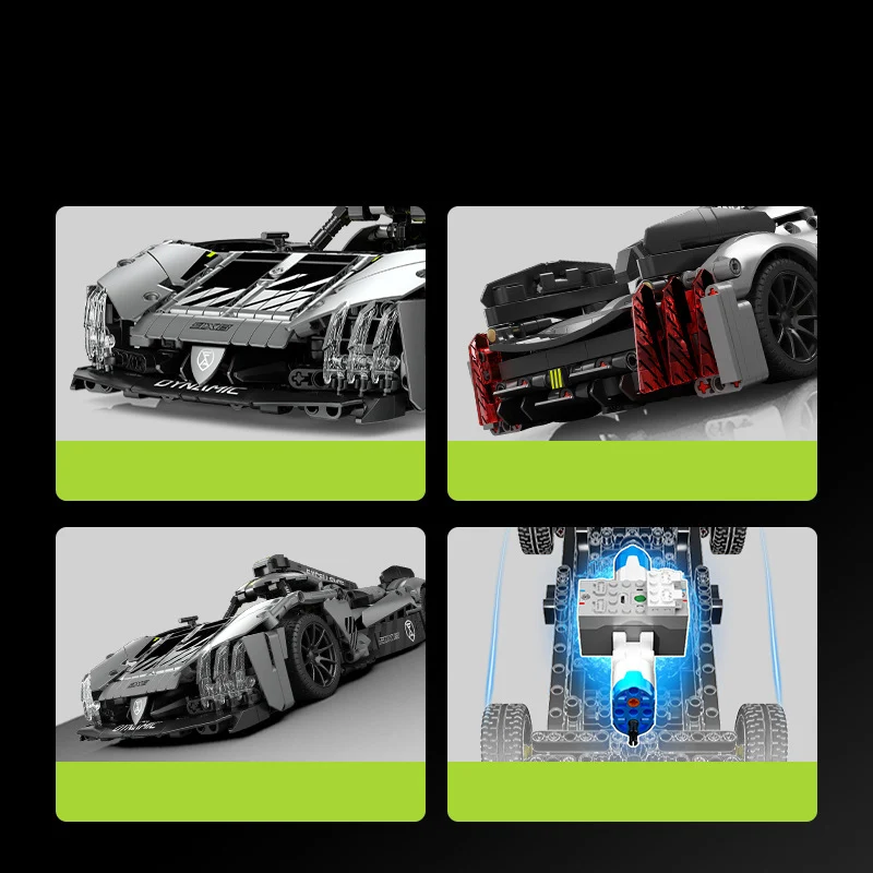 테크니컬 LeMans 레이싱 카 라디오, 리모컨 빌딩 블록, 1:14 체중계 푸조 9X8 하이퍼카 Rc 장난감 컬렉션, 2.4ghz