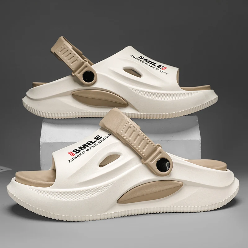 Thick Soft Clogs Men Casual Shoes Men Women Home Slippers Fashion New Men's Slippers Outdoor Sandals Beach Comfortable Slides