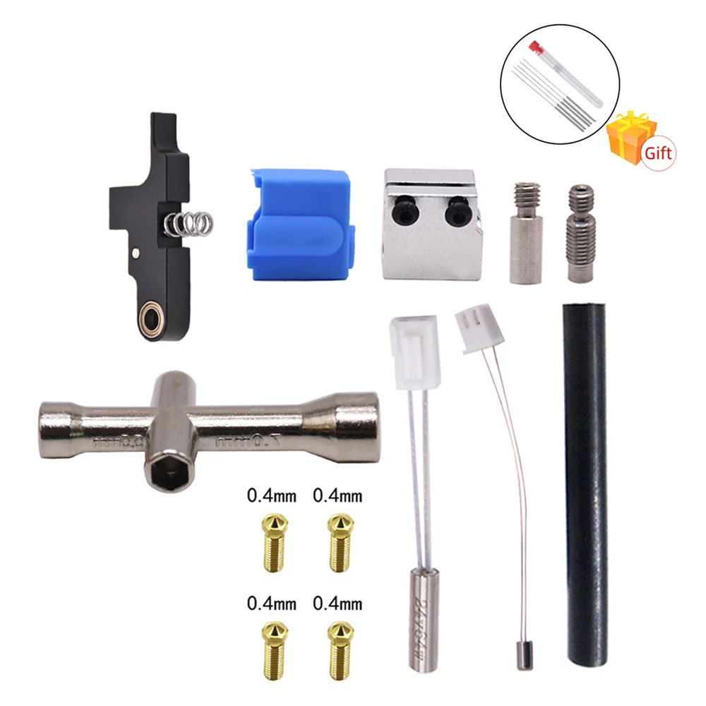 Impressora Extrusora de Artilharia x1 x2 Genius Pro Kit de Bico de Latão Bloco de Aquecimento Garganta e Braço Tensor Sidewinder3d - Imagem 3