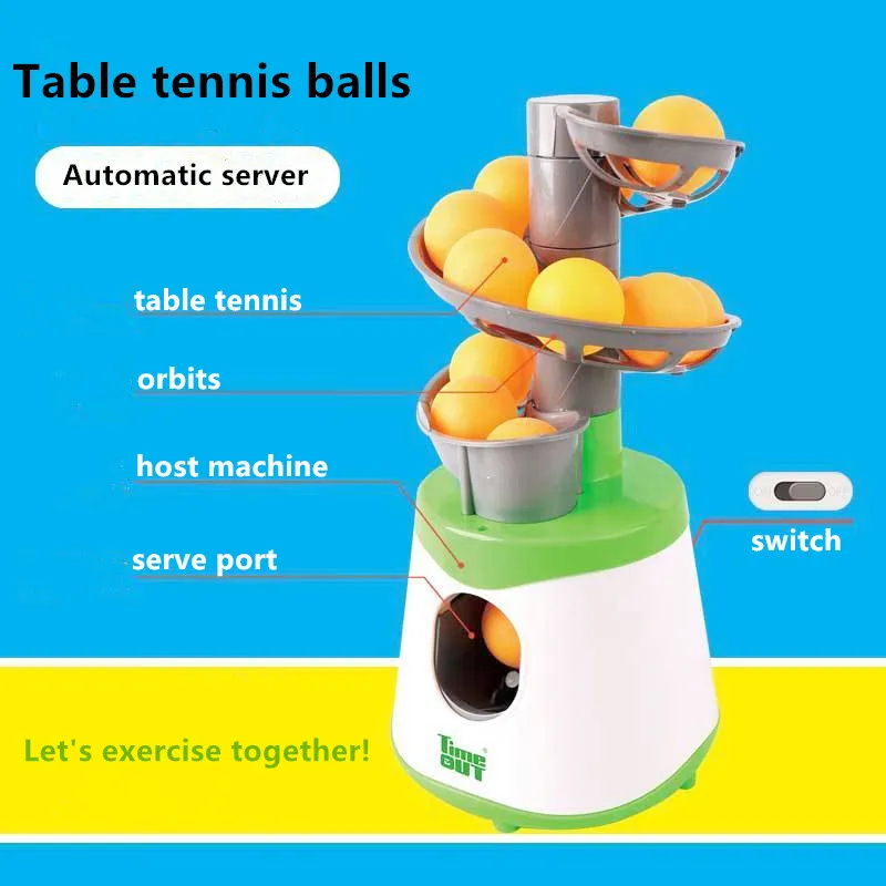 Portable Table Tennis Ball Pitcher Dual Power Supply Version Ping Pong Ball Robot Pitching Machine Trainers table tennis ball pitcher