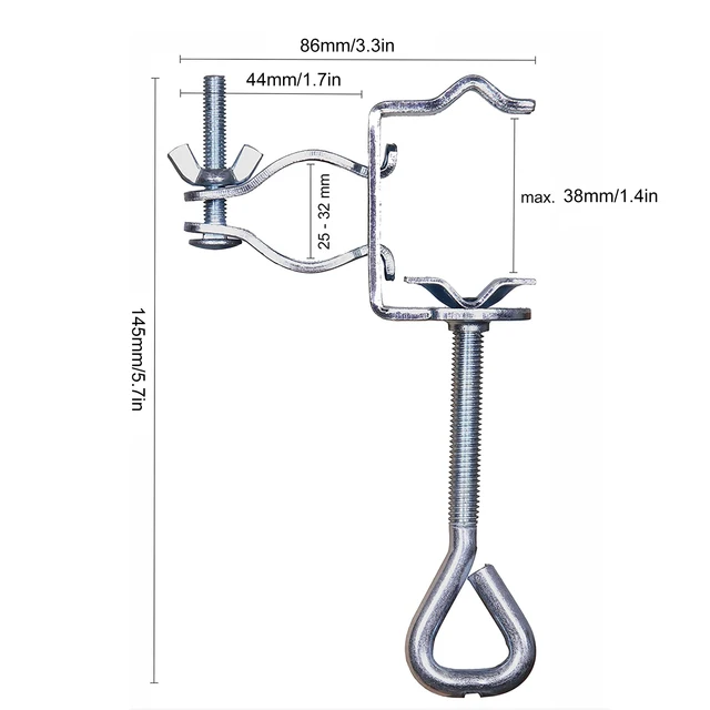 Udvari Parasol Állvány Hordozható Kerti Tengerparti Esernyő Tartó Klip Kültéri Terasz Bilincs Stabil Rögzített Esernyőre - Image 5