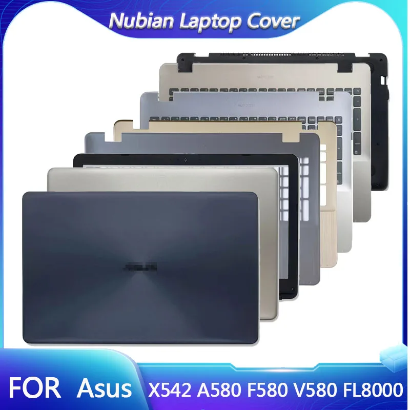 아수스 X542 X542U X542UR X542BA R542UA A580 F580 FL8000 용 LCD 백 커버, 전면 베젤 ...