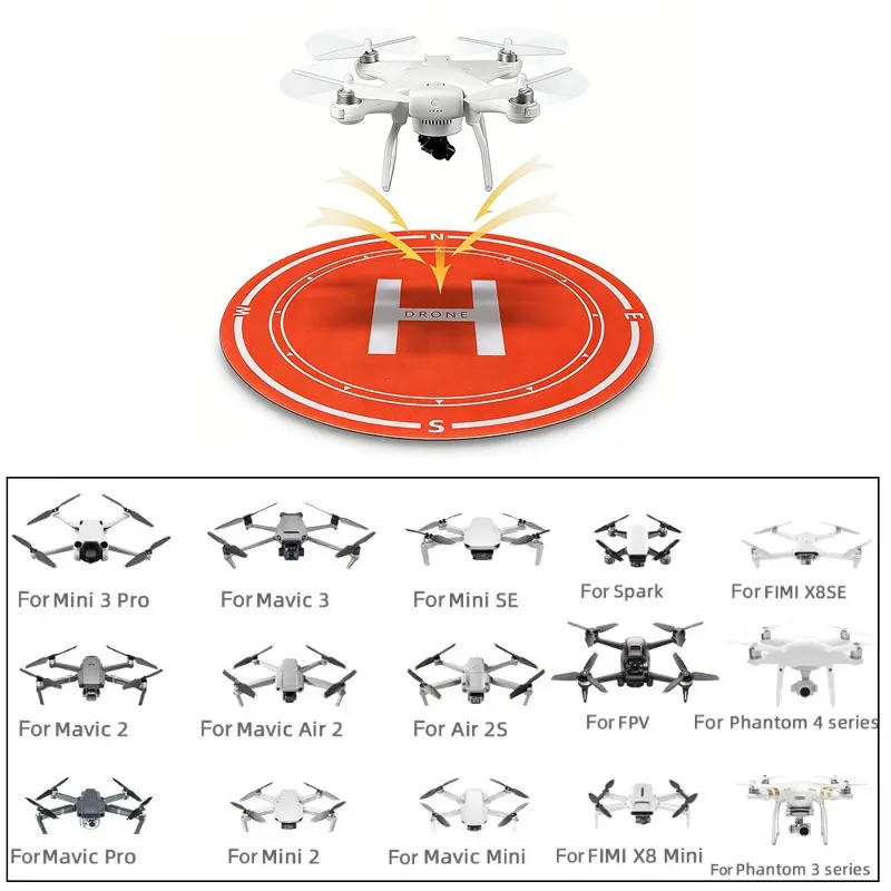 Tapis de décollage et atterrissage pour drone 40/50/60cm pliable imperméable