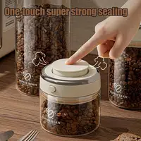 Coffee Bean Container Glass Food Storage Container Leak-proof Vacuum Coffee Canister Coffee Storage Container With Airtight Lid 1