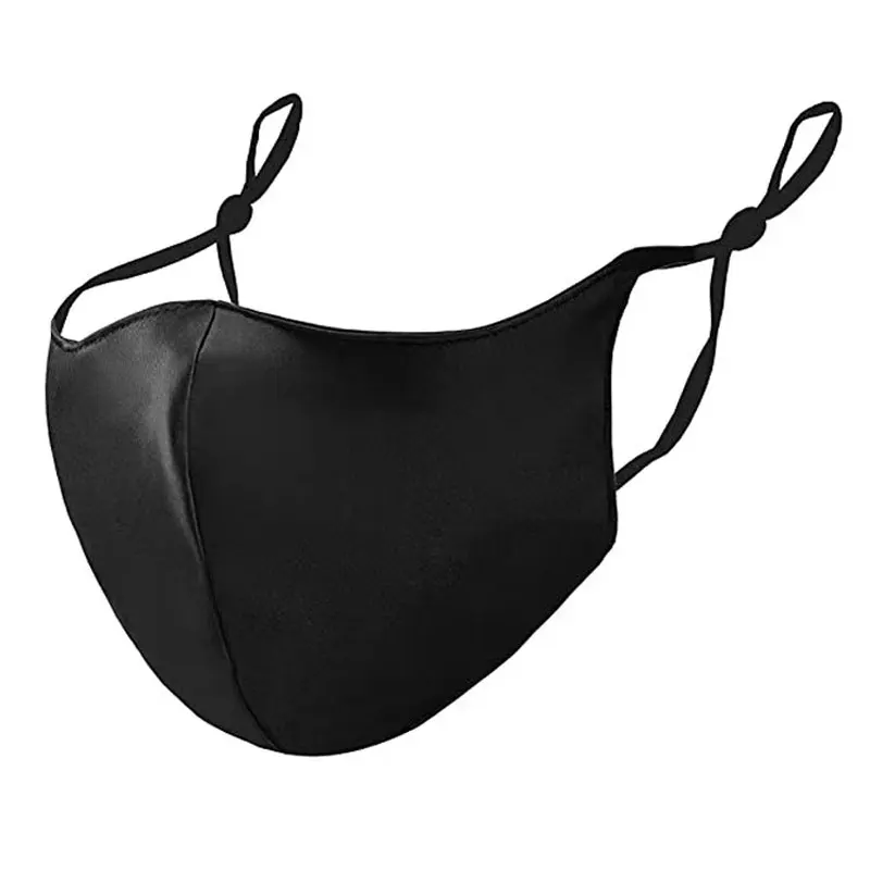 19 Momme Mulberry Silk Masks Women Men Mouth Masks Washable Face Mask Natural Silk Dust Proof Fashion