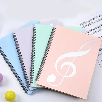 Cartella per spartito musicale flessibile multistrato Cartella per spartito musicale per pianoforte staccabile e scrivibile, adatta per lettere in formato 40 pagine