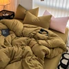 Cozy Bedding Set 3Pcs,1 Duvet Cover with Zipper Closure,2 Pillowcases,Solid Color,Super Soft, Machine Washable, Colorfast 4