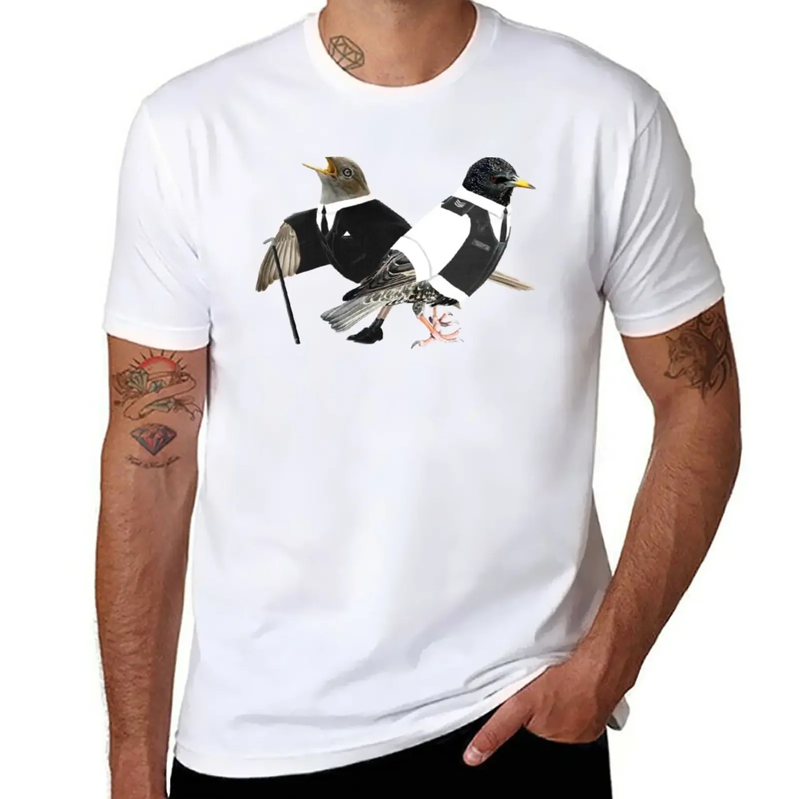 

The Starling and The Nightingale T-Shirt for a boy tees men clothing