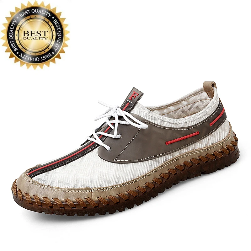 

Brand Yellow Men's Shoes Summer Lightweight Breathable Sports Designer Loafers Driving Work big size:38-47
