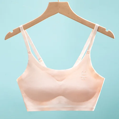 십대 소녀 브래지어 속옷, 10-12-15 세 소녀 조끼, 얇은 레이스 더블 레이어, 가슴 패드 없음, 스포츠 브라 2
