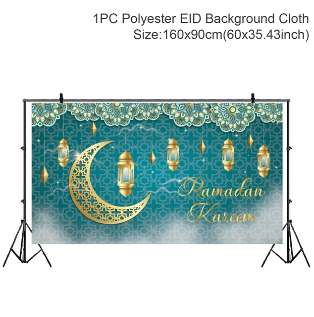Background Eid Mubarak Ramadan Kareem Backdrop Islam Muslim Party Supplies Ramadan Decoration For Home Eid Al-fitr Gifts