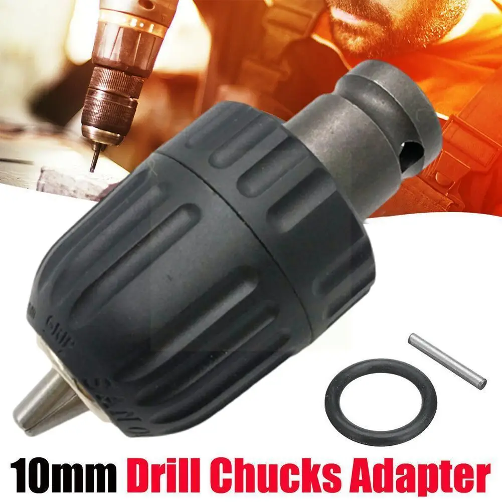 

10/13mm Drill Chuck Adapter Convert Impact Wrench Into 1/2"-20unf Part Electric Hardware Drill Drill For Impact Tool Y3b3 H7x6