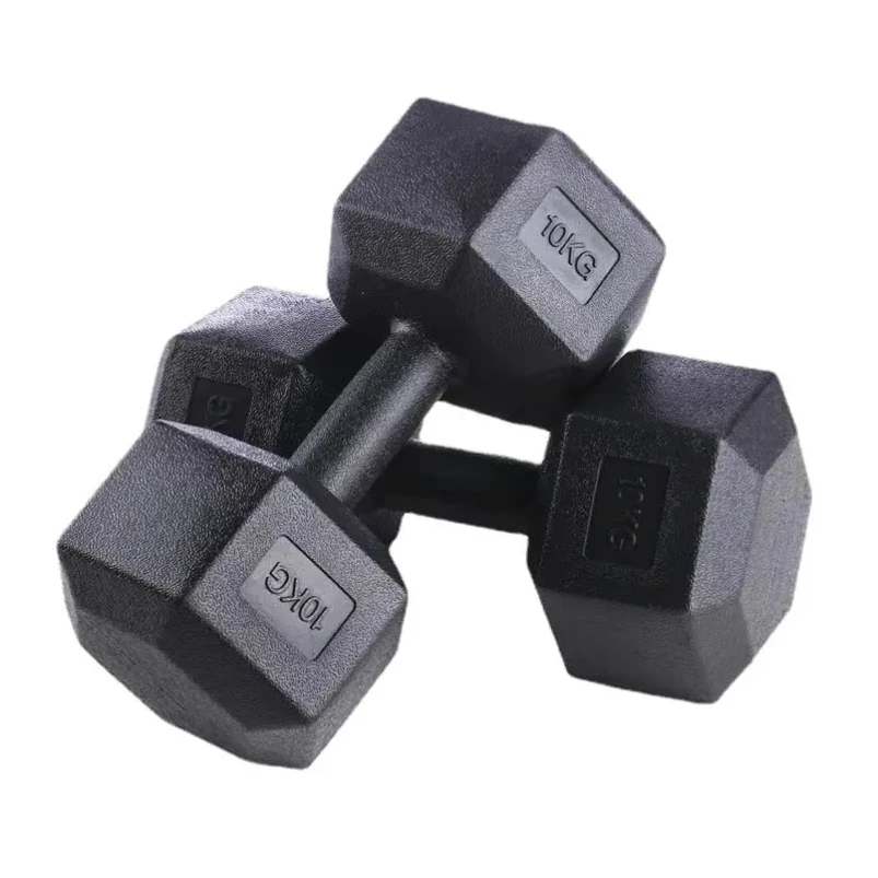 Allinlife hexagonal dumbers, set of 2 units, 2.5 to 10 kg, for ...
