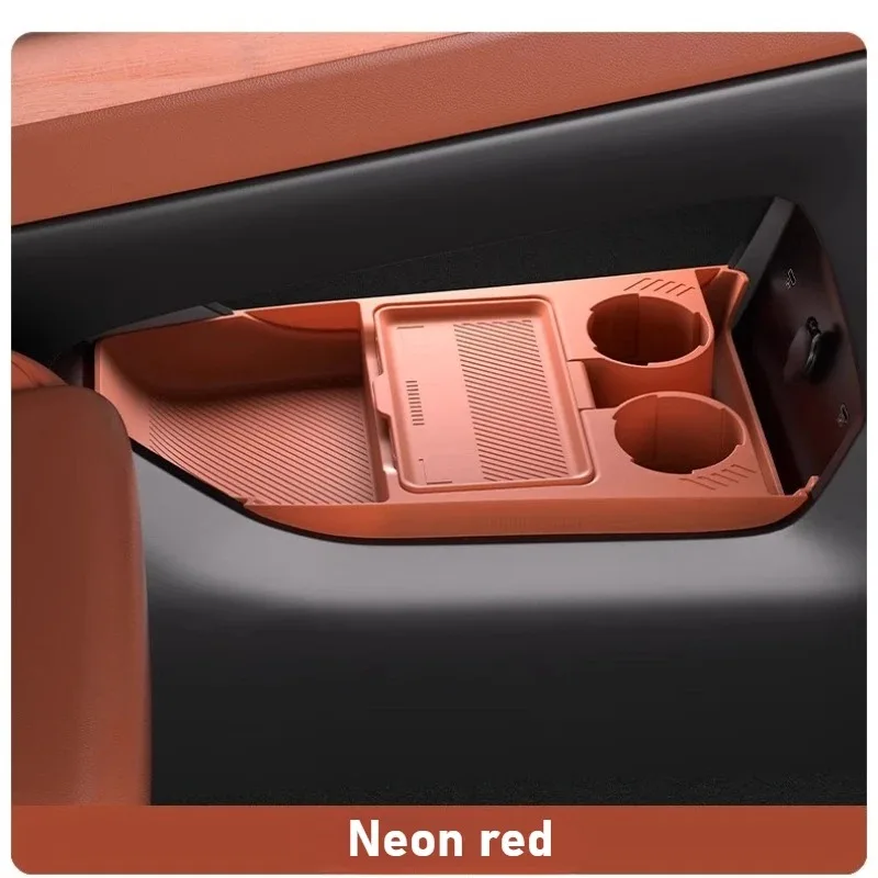 For Geely E5 EX5 E.MAS 7 Car Central Console Lower Storage Box with Cover, Silicone Anti-slip Organizer Tray Box Cup Holder detail image 10
