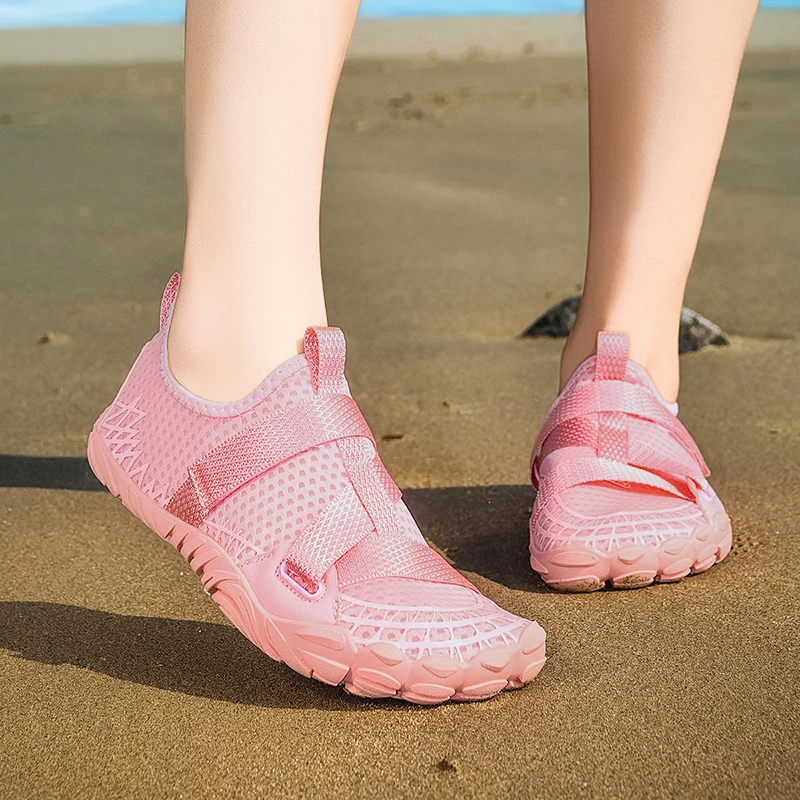 New Summer Beach Aqua Shoes Couple Outdoor Anti-Slip Beach Swimming Barefoot Shoes Quick Dry Breathable Upstream Wading