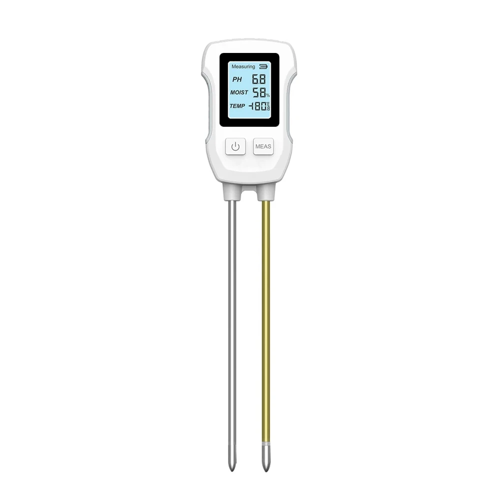 Misuratore pH per terreno digitale, tester pH suolo per piante in vaso, kit elettronico per il test del pH terreno per giardino, prato, interni ed esterni, serra, agricoltura, uso in cortile