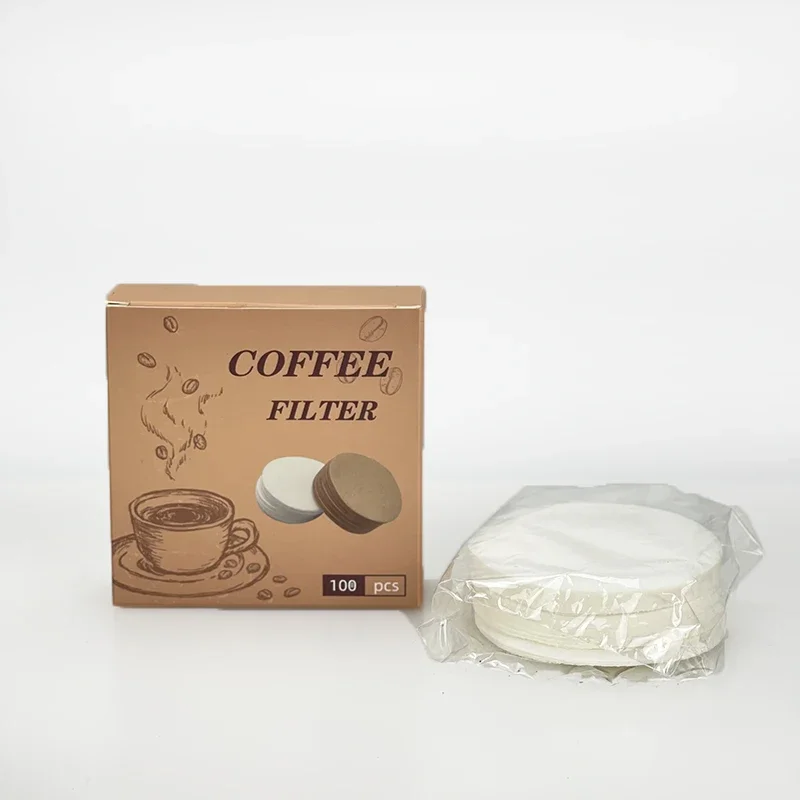 100pcs Coffee Filter Paper Espresso Paper Filters 51mm-58mm Screen for Breville Portafilter Machine Tools Pour-over Coffee Tools