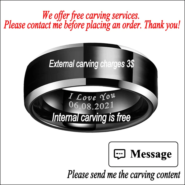 TUSSTEN-Alliance en Tungstène pour Homme et Femme, Bague Gravure Laser, Poli Bombé, Grande Fabrication, Coupe Confortable, Livraison Directe, 10mm