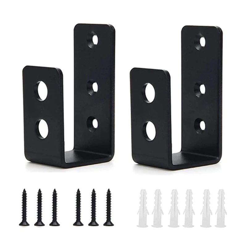 2x4 Door Barricade Brackets Security Bar U Bracket Heavy Duty Devices Night Lock Door Barricade Reinforcement Bracket