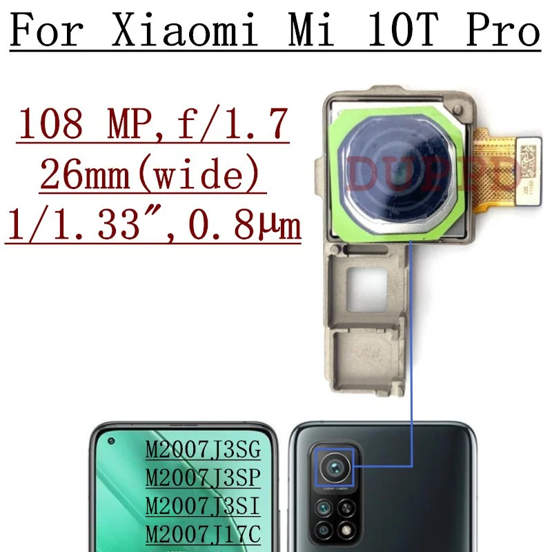 108mp Camera Mi 10 Wide Angle Camera Rear Camera For Xiaomi Mi 10T