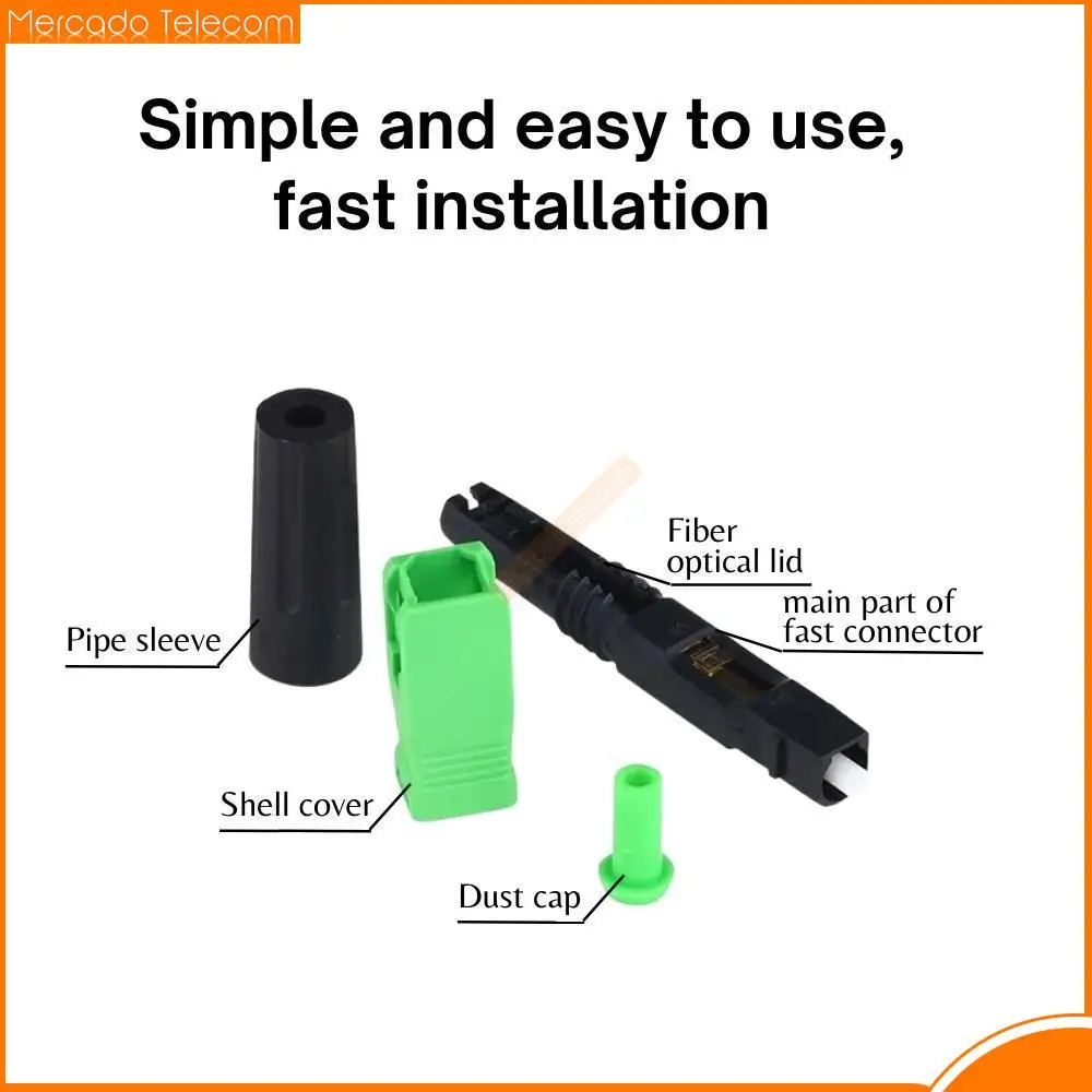 High Quality 3M 100 pieces/box SC APC Fiber Fast Connector SC APC Single Fiber optic quick connector SC Connector Use FTTH