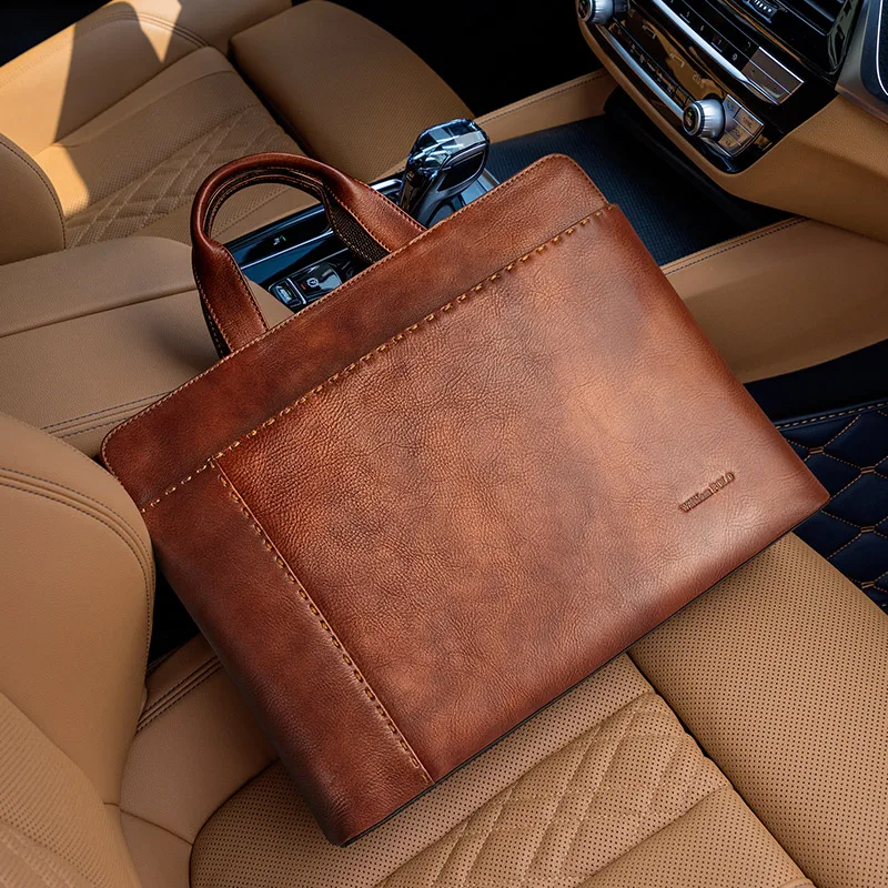 신작! 대용량 컴퓨터 원 숄더 크로스, 남성용 레트로 가죽 핸드백 서류 가방, 트렌디한 레저 여행용 크레이지 호스 신작! 대용량 컴퓨터 원 숄더 크로스, 남성용 레트로 가죽 핸드백 서류 가방, 트렌디한 레저 여행용 크레이지 호스