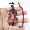 Creative Mini Portable Trumpet Saxophone 1:12 Dollhouse Miniature Plastic Musical Instrument Model Scene Accessories 5