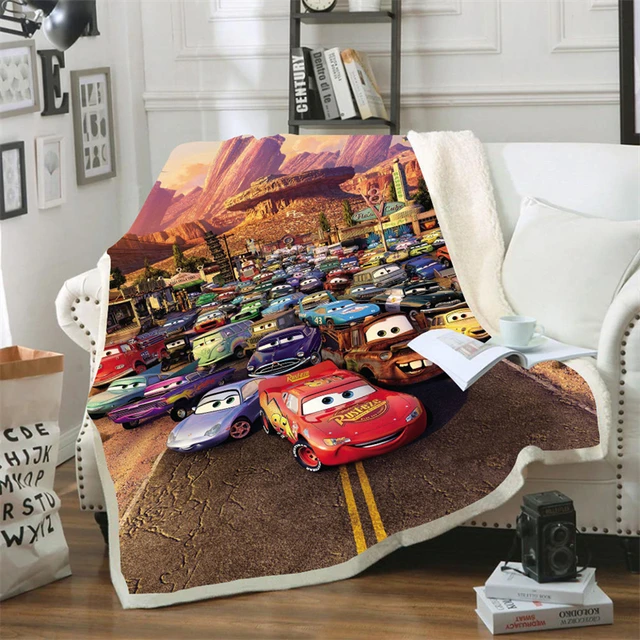 Disney Cars Cartoon Blanket Children's Kids Lightning McQueen 95 Cars  Fleece Blanket Bedding Throws for Bed Sofa Sherpa Blanket - AliExpress