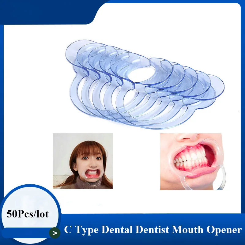 50-pz-orale-pulito-dentale-a-forma-di-c-gag-guancia-divaricatore-bocca-spandiconcime-apri-labbra-sbiancamento-dei-denti-dentista-strumento-ortodontico