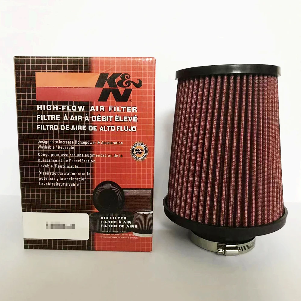 Air Filters Car Filter 76mm/3inches Car Universal K&N Performance Cold Air Filter Tall Round Tapered Intake Induction Kit Element