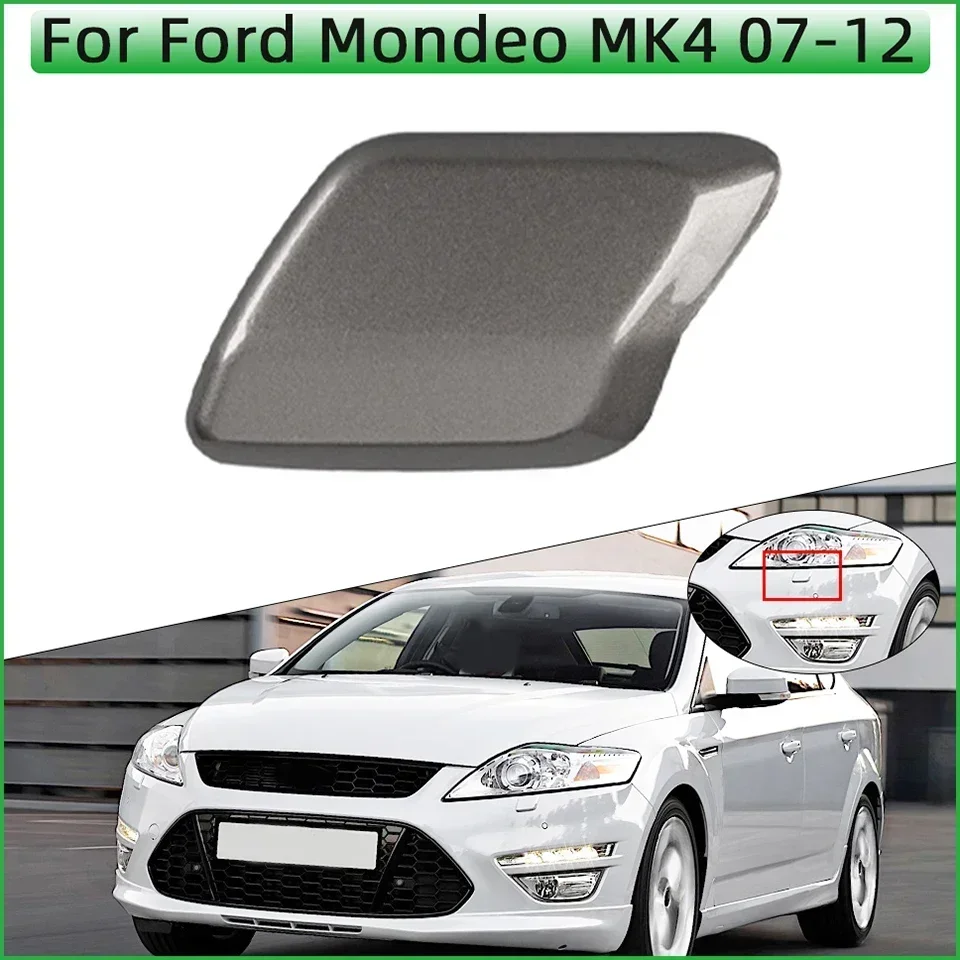

Car Front Bumper Headlight Washer Nozzle Cover Cap For Ford Mondeo MK4 2007 2008 2009 2010 2011 2012 Headlamp Jet Spray Lid Trim