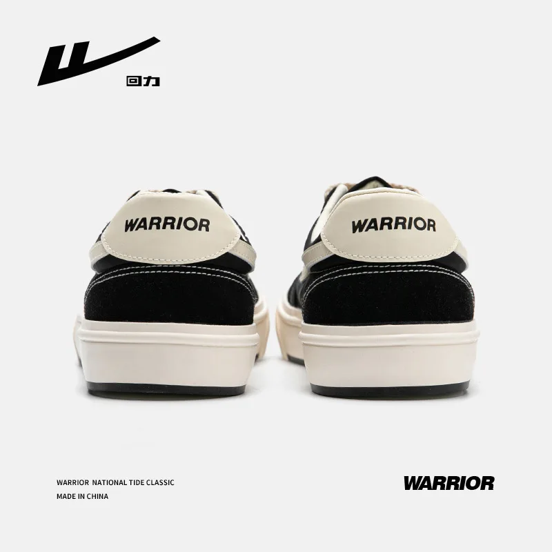 【送料関税込】 Warrior 男性用 カジュアルスニーカー WARRIOR Men Canvas Shoes Black And White Classic College