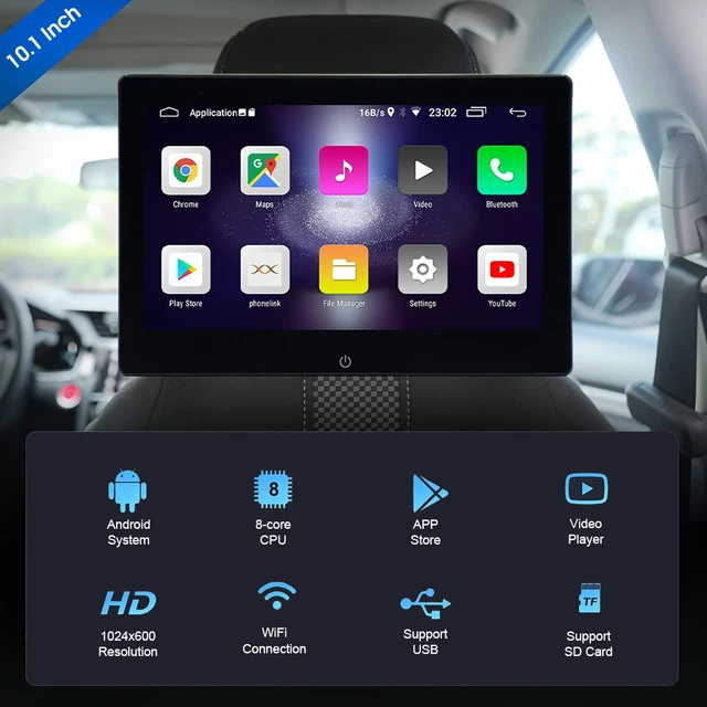 10.1 インチ車のヘッドレスト 1080P ビデオマルチメディアプレーヤー