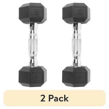 8lb Coated Hex Dumbbell 1