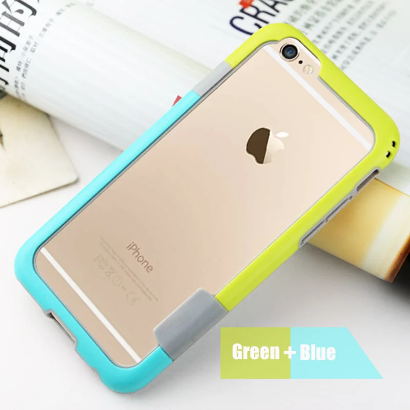 Multicolor Soft TPU Frame Case Cover Slim Silicone Bumper