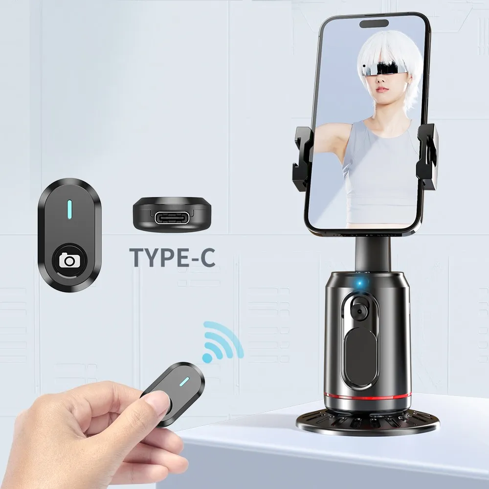 모바일 얼굴 인식 자동 추적 아티팩트, 회전 라이브 추적 AI 지능형 헤드 지지대