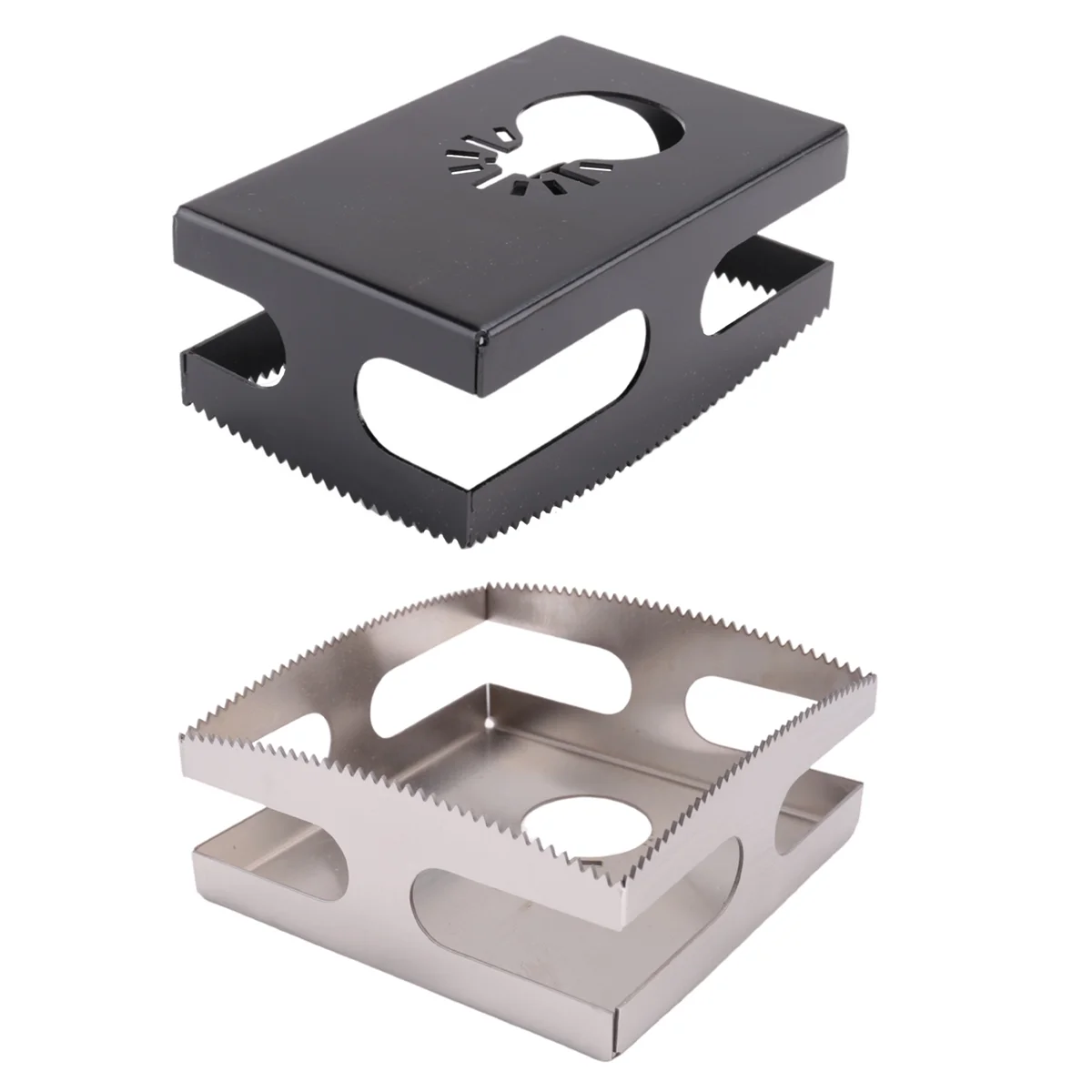 2 Pcs Square Slot Cutter for Electrical Box Drywall Outlet Cutout Tool Oscillating Square Blade for Drywall, Metal, Wood 3