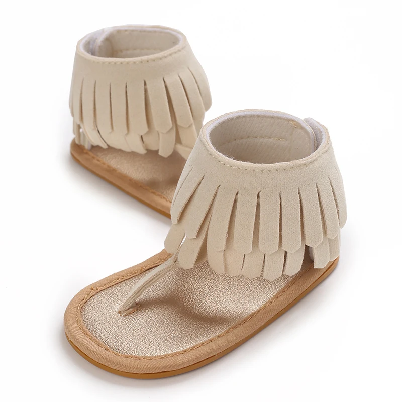 Sommer Neue Damen Baby Sandalen mit Quaste Design weiche Sohlen Babyschuhe 0-12 Monate Baby Wanderschuhe – Detail 33