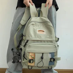 Ins Korean Waterproof Nylon Women Backpack Female High Quality Schoolbag for Teenage Girl Travel Backpack Large Capacity Mochila