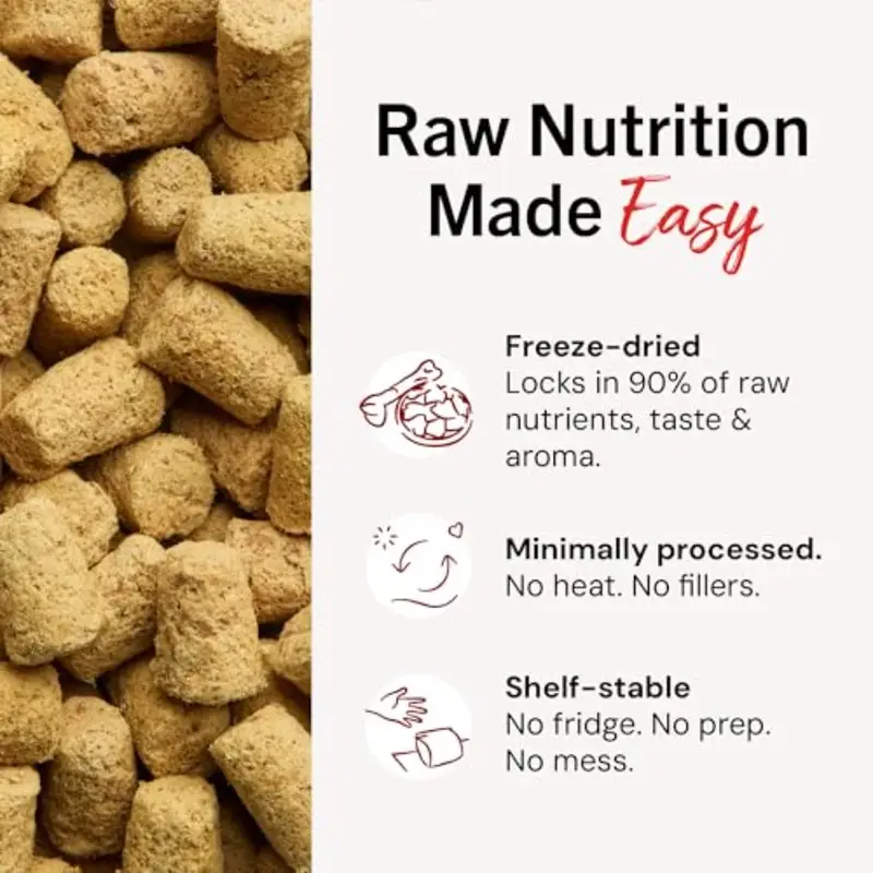 Freeze-Dried Raw Beef Meal Mixers- Dog Food Topper and Mixer - Made with 95% Grass-Fed Beef Organs and Bone - Perfect for Picky - Image 6