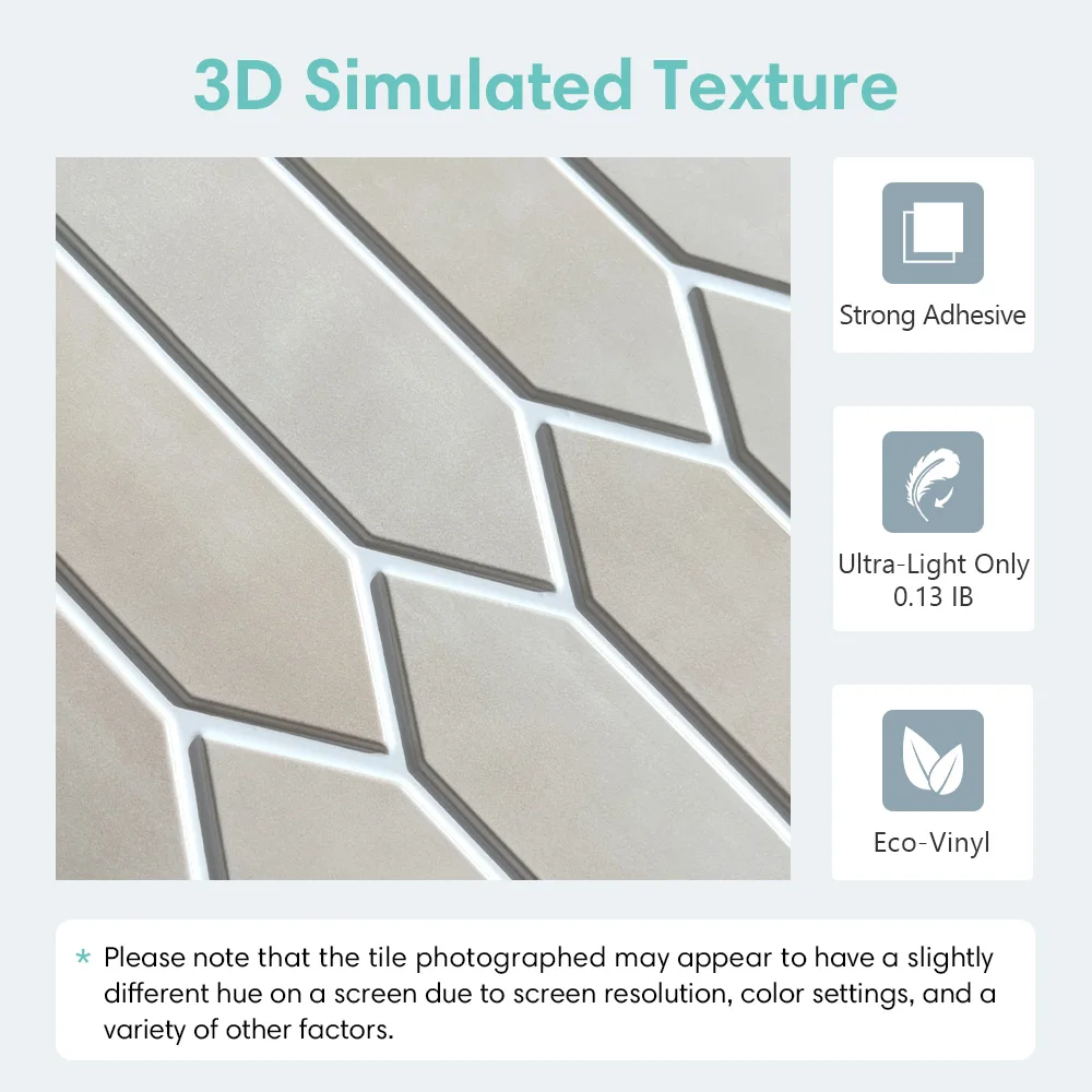 3d wallboard 3d tile sticker 1/10pcs Decorative 3D Wall Panel Peel and Stick Tile Sticker Self Adhesive Kitchen Tile Backsplash Bathroom Wall Sticker 30x30cm