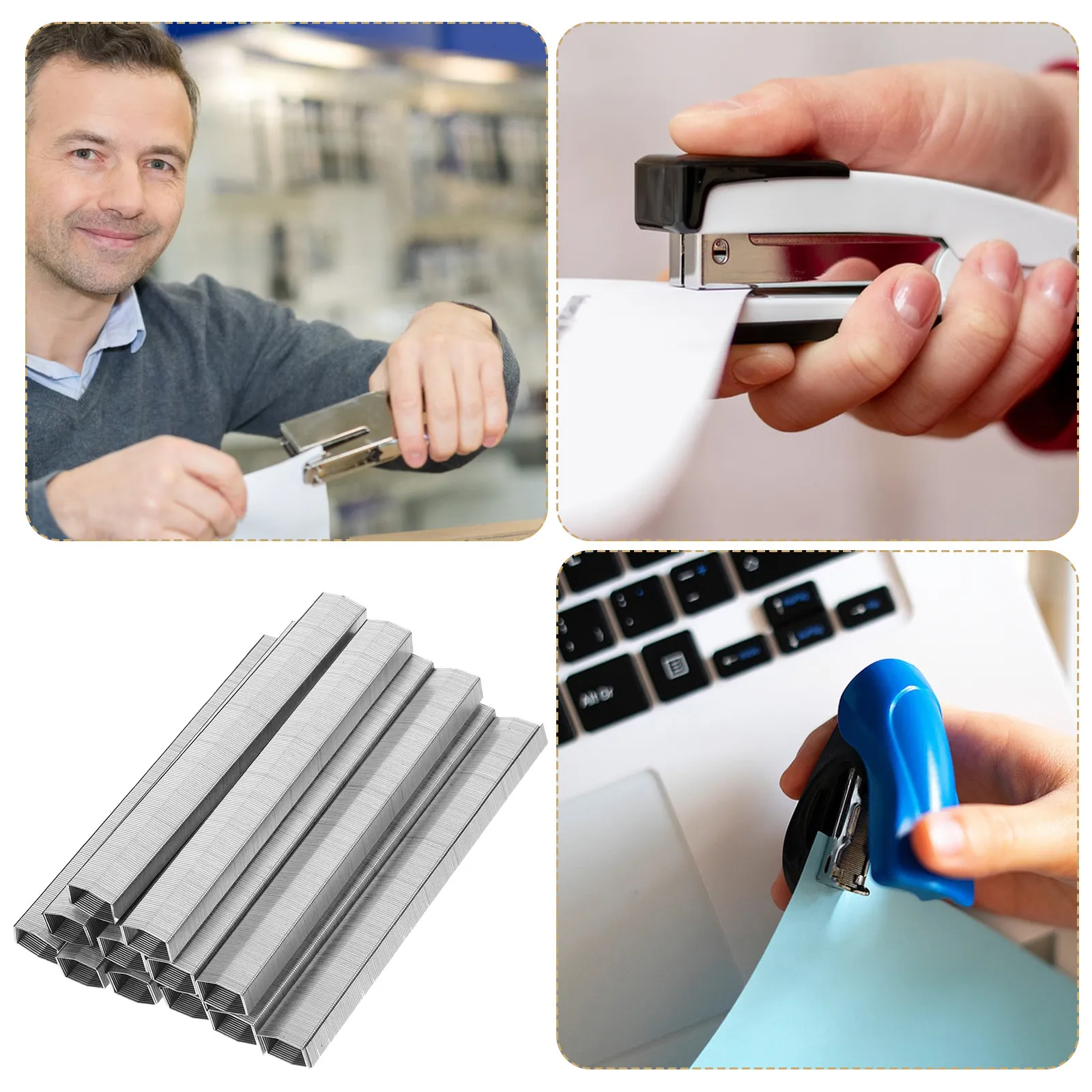 2박스 표준 금속 스테이플러용 스테이플 다기능 리필 데일리용 사무용품 스테이플