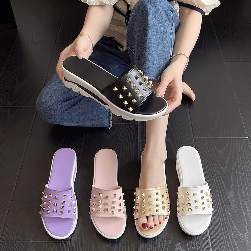 2023SummerFashionwithSlopeandWillowNailFlip-flopsWomen