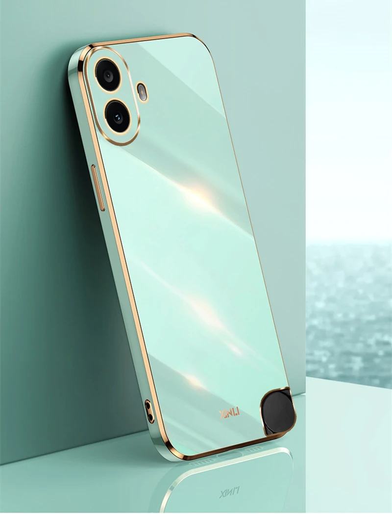 Plating Silicone TPU Bumper Soft Back Cover Matte Phone Case