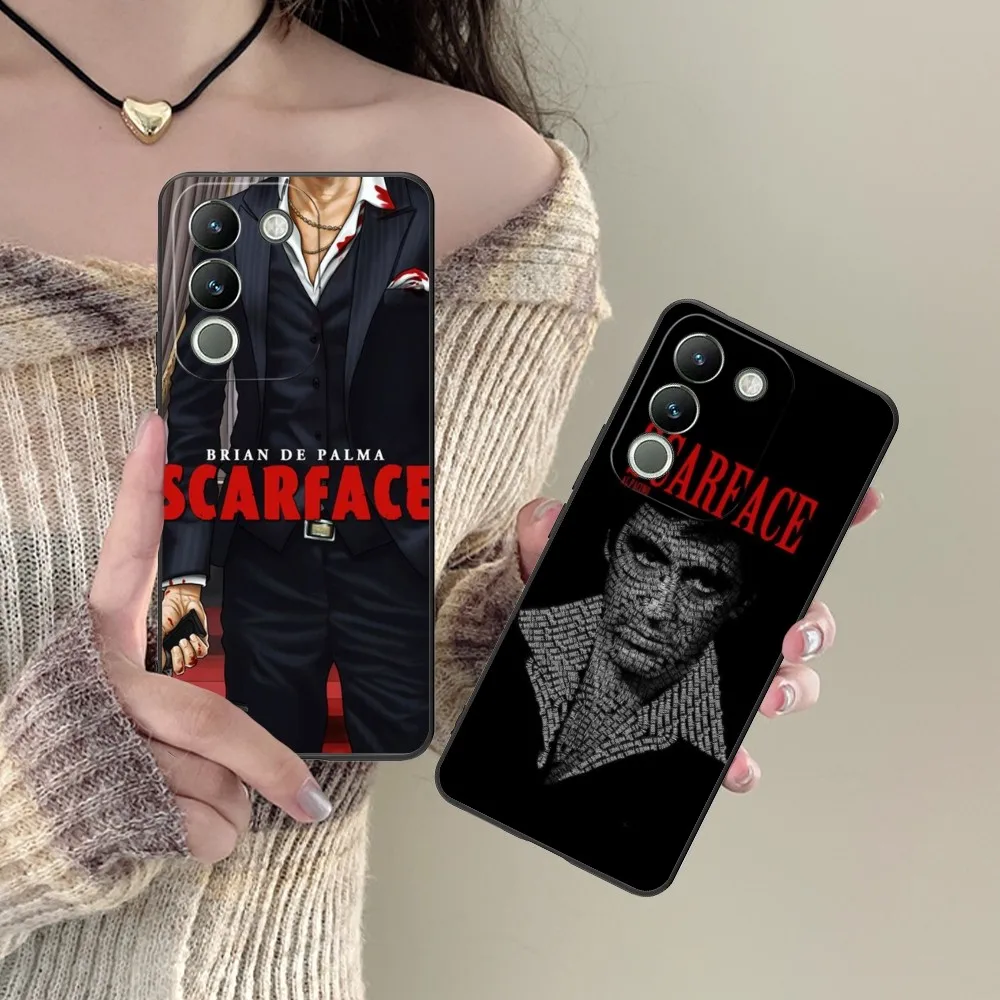 Scarface Tony Mobile Cell Phone Case For Vivo Y95 Y93 Y31 Y20 V19 V17 V15 Pro X60 Nex Black Soft Phone Cover Funda