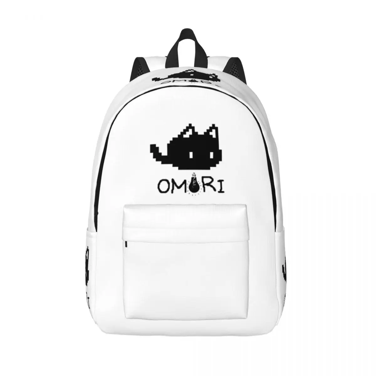 

Omori Cat Game Teenage Backpack Lightweight High School Hiking Travel Daypack for Men Women Laptop Computer Shoulder Bag